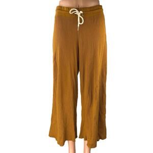 MATE the Label Ali Brown Wide Leg Drawstring Trousers Lounge Sweatpants Size XS